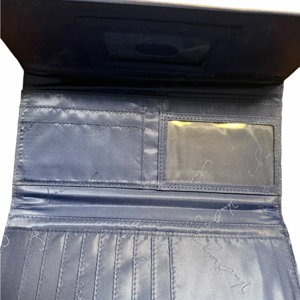 Vintage Vera Bradley Purple Pink Quilted Wallet Tri Fold - Picture 6 of 7